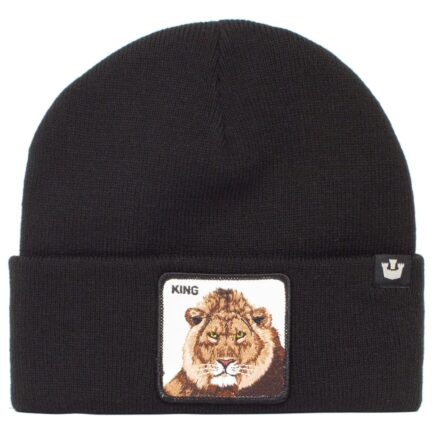 Light Touches Beanie Hat in Black, King Lion Goorin Bros.