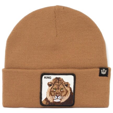 Light Touches Beanie Hat in Brown, King Lion Goorin Bros.