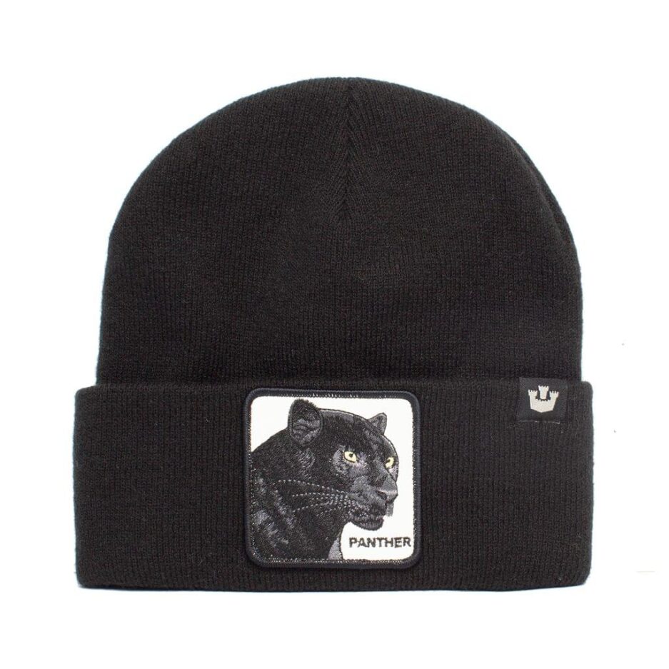 On the Hunt Beanie Hat in Black, Panther Goorin Bros.