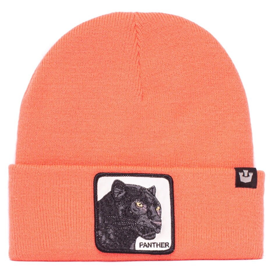 On the Hunt Beanie Hat in Orange, Panther Goorin Bros.